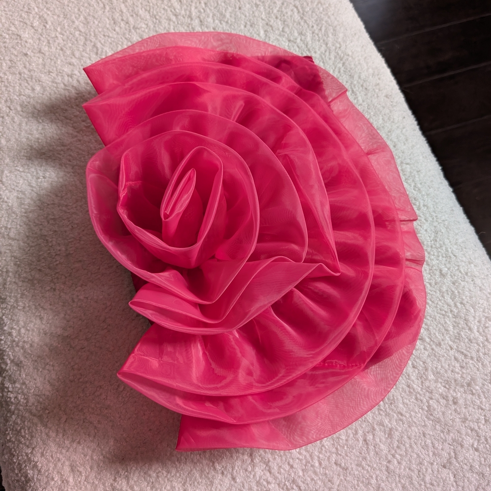 Elegant Pink Rose Tube Top